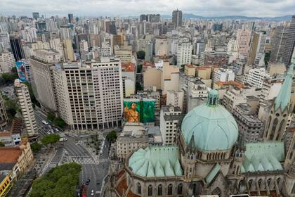 Una imagen del centro de San Pablo, Brasil