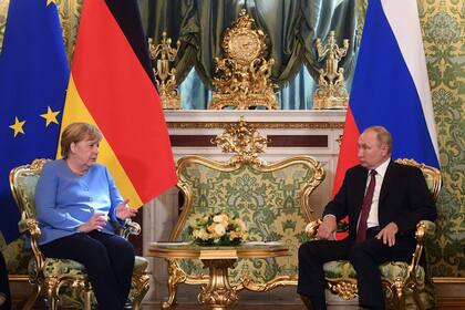 En su vigésimo y último viaje a Moscú, Merkel se reunió por última vez con Putin