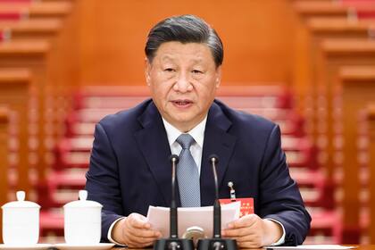 Xi Jinping durante una reunión preparatoria del Congreso